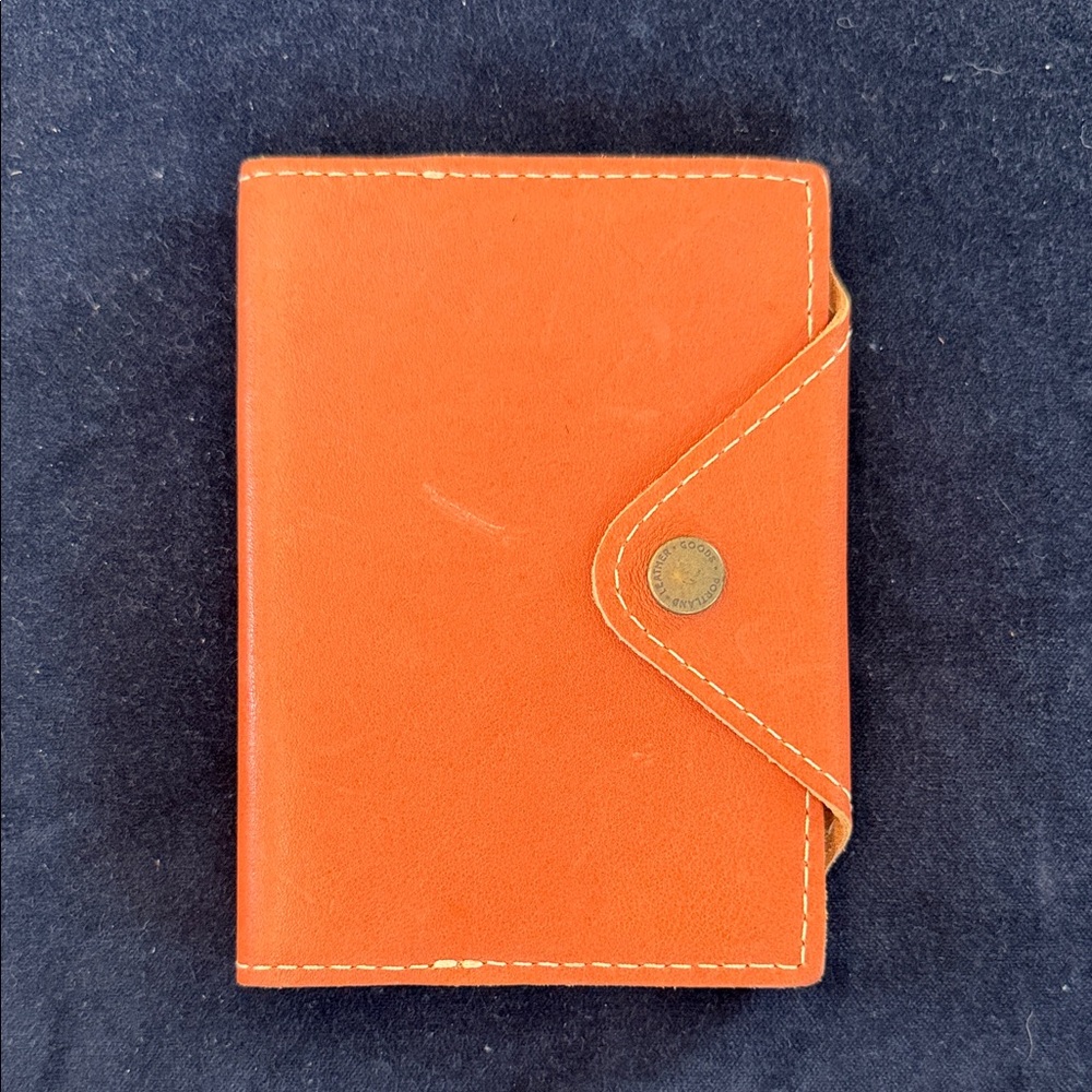 Portland Leather Orange Card Holder